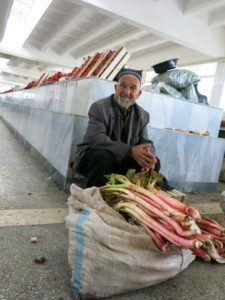 Rhubarb seller